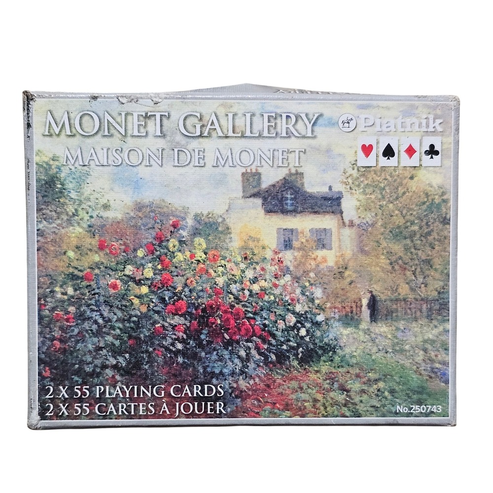 Piatnik Maison de Monet Double Deck Playing Cards Vintage 2005 Bridge Edition